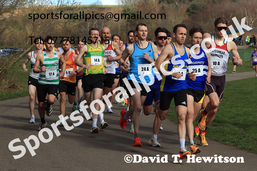 Senior Mens and Masters Over-35 to 49s 2026 NECAA Royal Signals Road Relays, Hetton Lyons Country Park, Hetton le Hole. Photo: David T. Hewitson/Sports for All Pics